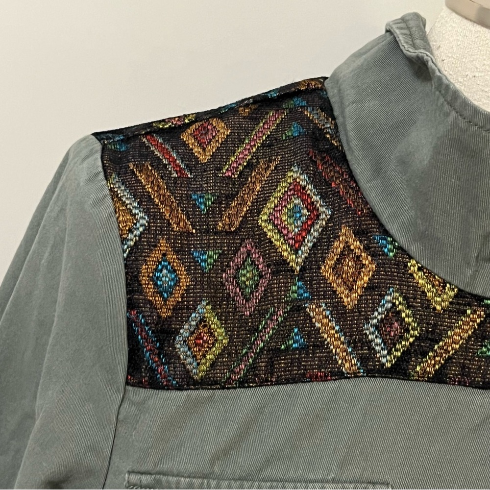 Modcloth Green/Gray Utility Jacket - Picture 5 of 8